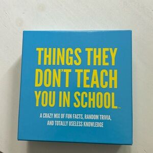 Trivia Game: Things They Don’t Teach You in School